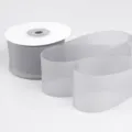 Sheer Ribbon (10K766) / Width 4cm Length 18m / Pure Gray