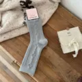 One Size / Light Gray - French Pattern
