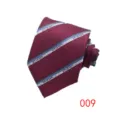 Wine Red Blue Silver Striped Style (009)