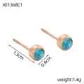 Roségouden Basis Hemelblauw Strass (XE1368C1)