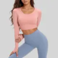 Taglia S / Top / Rosa Barbie + Blu Lago Grigio