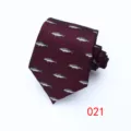 Wine Red Silver Gray Fish Pattern Style (021)
