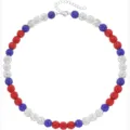 Bracelet 19cm / Red/White/Blue