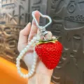 Red - Seeded Simulated Strawberry Pendant