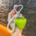 Green - Seeded Simulated Strawberry Pendant