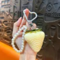 White - Seedless Simulated Strawberry Pendant