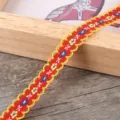 Stile S Base Rosso Bordo Giallo (SH51382) / 1.3cmx2m