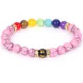 19cm 8mm / Synthetischer Rosa Türkis (Einzeln)