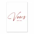 Red Gold Vows (6314072446233) / 14x20cm Card