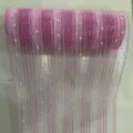 9cm Diameter * 26cm Breedte 10 Yards / Lichtroze met roze metallic draad