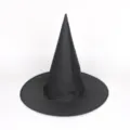 Sombrero de Bruja Puntiagudo / Talla única / Negro