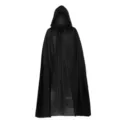 120cm / Capa Simple Con Capucha / Negro
