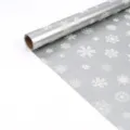 Silver Snowflake Pattern / 43x300cm Roll