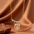 Circle Star Pendant (X09106) / Gold
