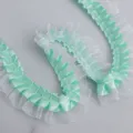 Estilo Encriptado (513#) / 3.8cm Organza + 2.5cm Poliéster / Verde