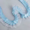 Estilo Encriptado (308#) / 3.8cm Organza + 2.5cm Poliéster / Azul