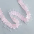 Estilo Encriptado (115#) / 3.8cm Organza + 2.5cm Poliéster / Rosa
