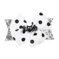 Style 7 (Black And White Polka Dot Bat Bow)
