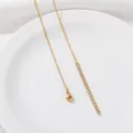 Ronde Slangen Netpatroon Ketting / Goud