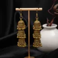 Stile Jhumka Triplo (H4185-1 Oro Antico)