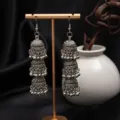 Stile Jhumka Triplo (H4185 Argento Antico)