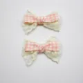 Geruite Strik Accessoire (Zonder Klem) (5) / Roze