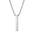 Rectangular Pendant Only (Without Chain) / Steel