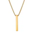 Rectangular Pendant Only (Without Chain) / Gold