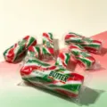 OPP-Beutel / Weihnachten Butterriegel - Rot Weiß Grün