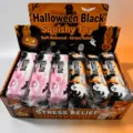 OPP-Beutel / Halloween Butterriegel - Schwarz Pink Mix