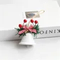Style Cloche de Noël (Trompette Simple) / Blanc