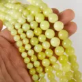 6mm (Approx. 60 Pieces) / Natural Lemon Jade