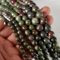 6mm (Approx. 60 Pieces) / Natural Dragon Blood Stone