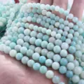 6mm (Approx. 60 Pieces/String) / 5A Natural Amazonite
