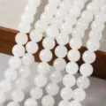 10mm (37 Pieces/String) / White Marble