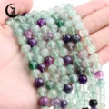 6mm (60 Pieces/String) / Rainbow Fluorite