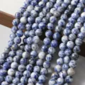 6mm (60 Pieces/String) / Blue Spot Stone