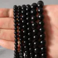 6mm (Approx. 60 Pieces) / Natural Obsidian