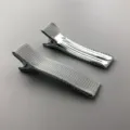 Κλιπ 3.5cm με Μισή Επένδυση Κορδέλας / Ανοιχτό γκρι