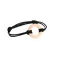 Black Rope + Rose Gold Circle