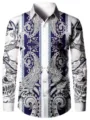 S / Tops / Blue Grey Paisley
