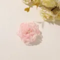 Flat lay of a pink sheer layered flower with an ivory center, beside pale yellow blooms - Style 18(A75-3-20-24) / 1 Piece Pack