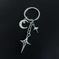 Stile Stella Luna con Strass (4#) / Argento