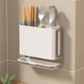 Porta Bacchette a Parete - Bianco Crema
