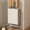 Wall-mounted Knife Rack - Cream White
