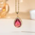 O-Kette / Gold Fuchsia