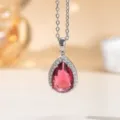 O-Kette / Silber Fuchsia