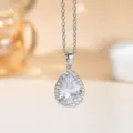 O-Kette / Silber Weißer Zirkon