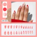 Christmas Pink Striped Bow Style (SDX-0016)