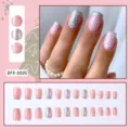 Christmas Pink Silver Glitter Snowflake Style (DFX-0005)
